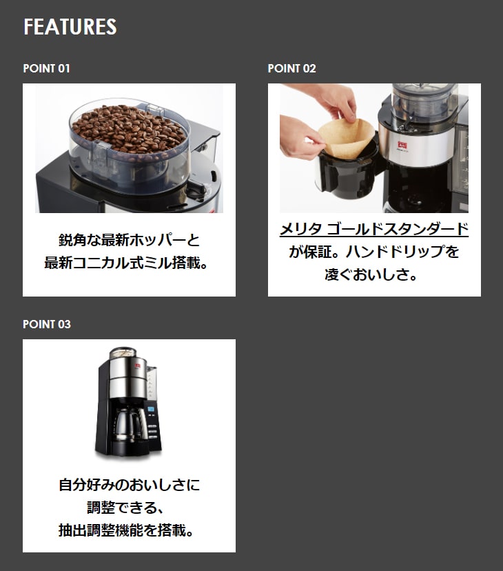 Melitta メリタ AFG622-1B 全自動フィルターペーパー式アロマ