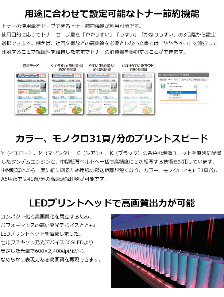 NEC FAX機能搭載 A4カラープリンタ複合機 Color MultiWriter 4F150 PR