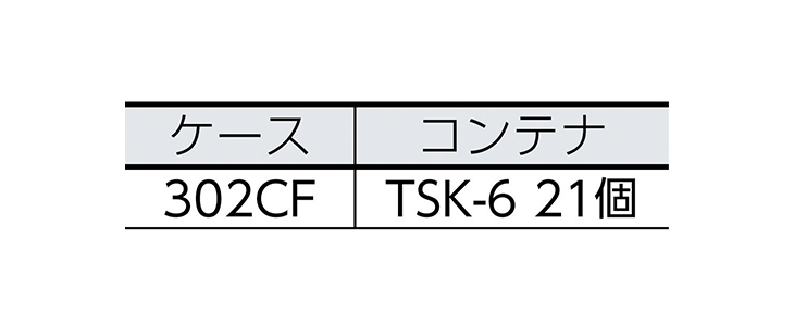 TRUSCO　トラスコ中山　パーツケース　TSK-6B×21個付　306CF-SK21B　バンラックケースCF型