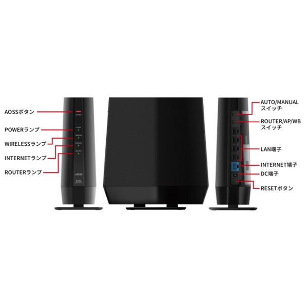 BUFFALO WSR-5400AX6P-WH Wi-Fiルーター WSR-5400AX6P-WH : Wi-Fiルーター : AirStation | バッファロー
