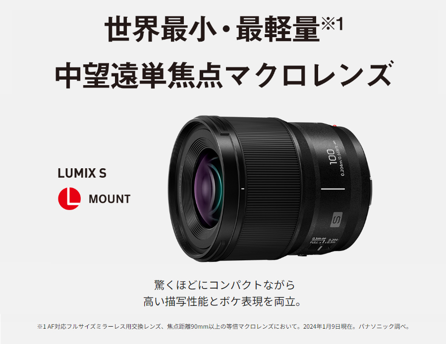 美品‼️ L mount S-E100 デジタル一眼カメラ用交換レンズ S-E100 概要 - デジタル一眼カメラ用交換レンズ | LUMIX（ルミックス
