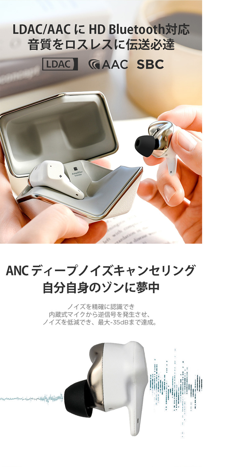 【新品未開封】 HIFIMAN Svanar Wireless jr ホワイト Amazon.com: HIFIMAN SVANAR Wireless Jr Noise Cancelling