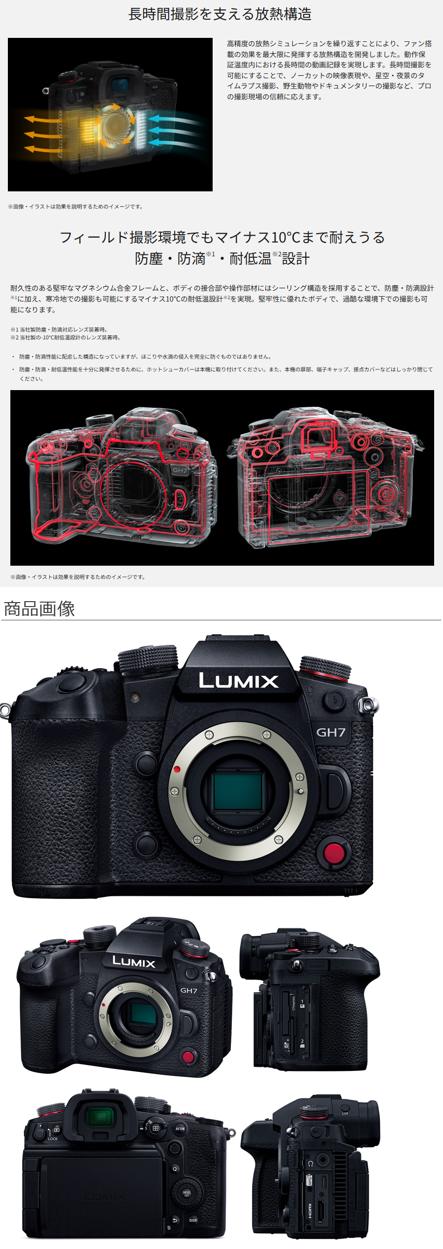 Panasonic（パナソニック） DC-GH7 ブラック LUMIX GH7 ボディ ミラー
