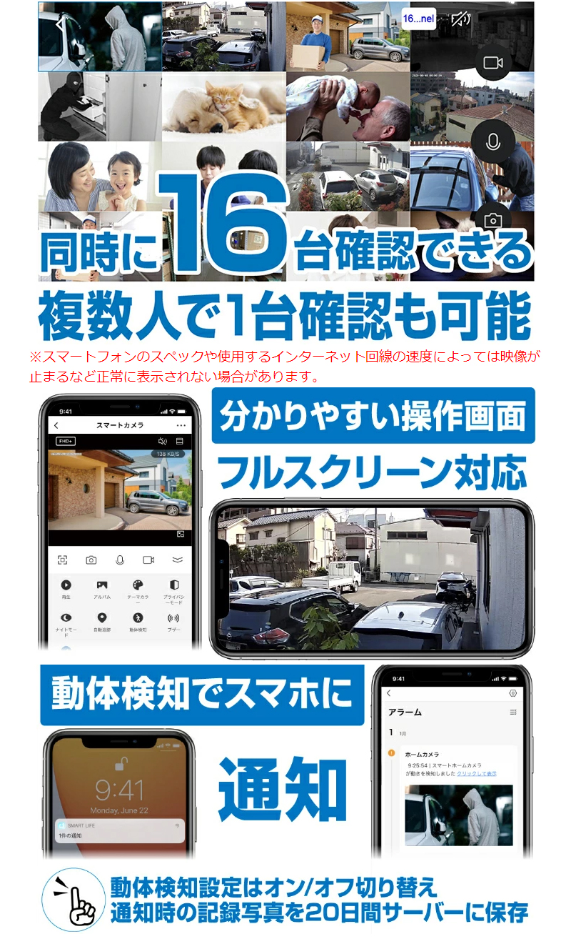 Kashimura カシムラ NKJ-188 スマートカメラ 防水/首振/高輝度