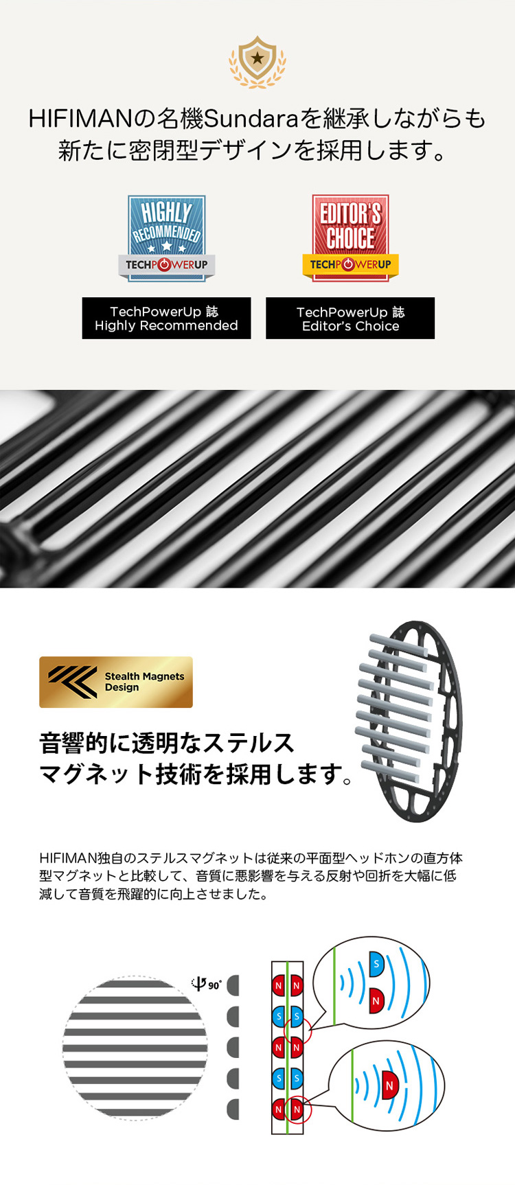 HIFIMAN ハイファイマン SUNDARA-C SUNDARA Closed-Back 密閉型
