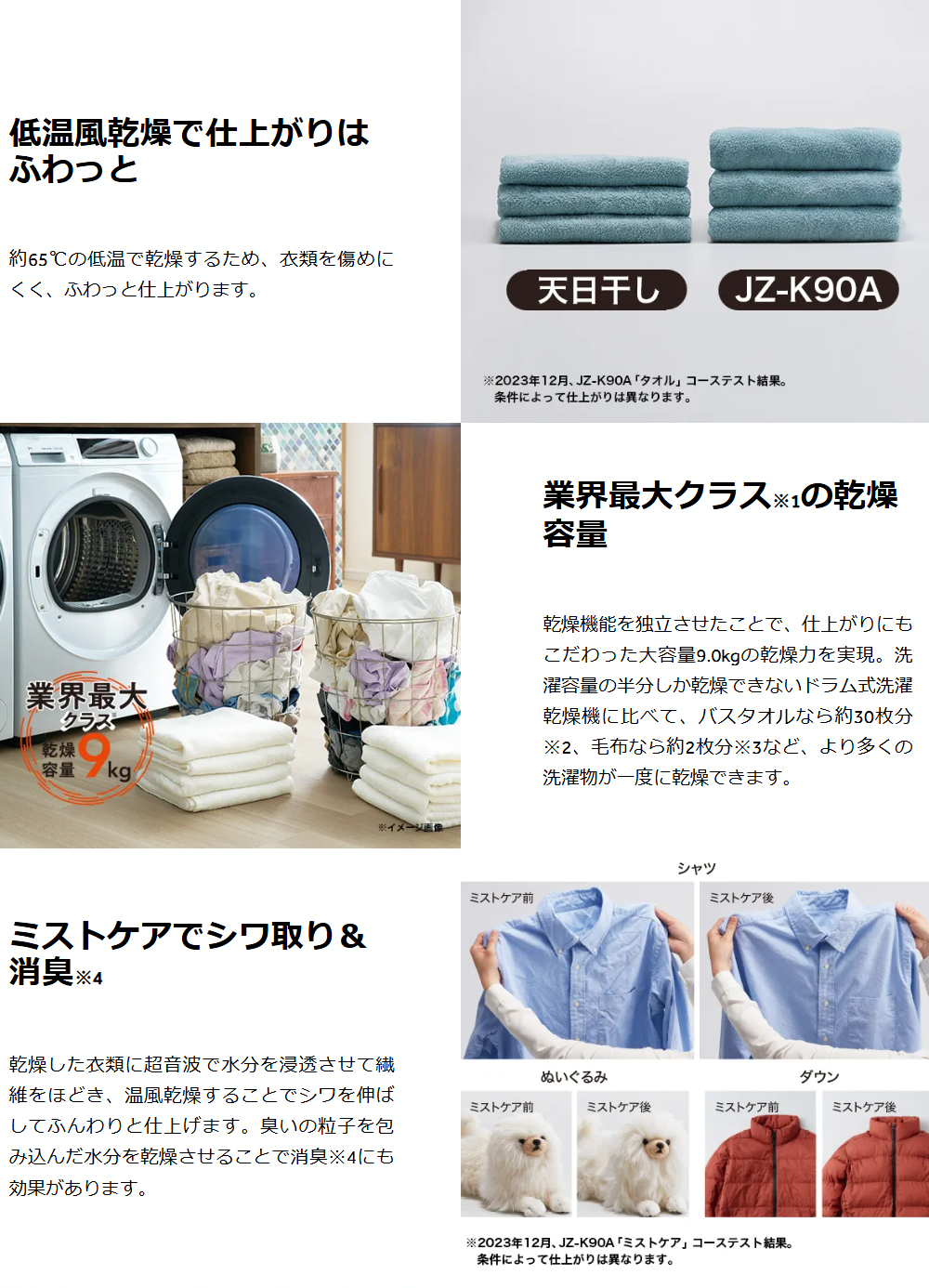 Haier ハイアール 乾燥機 乾燥9kg ヒートポンプ式衣類ケア乾燥機
