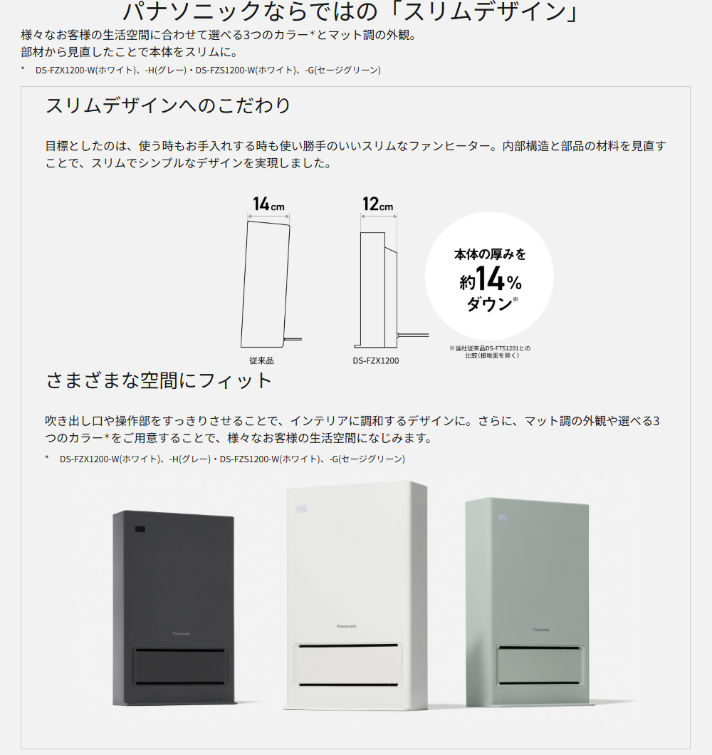 Panasonic（パナソニック） DS-FZX1200(W)ナノイーX搭載 セラミック