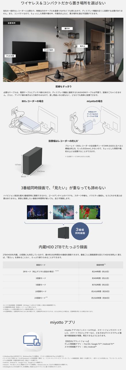 Panasonic（パナソニック） UN-ST20A-H ダークグレー ネットワーク