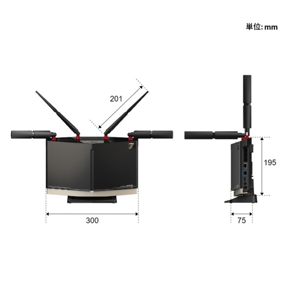 BUFFALO バッファロー Wi-Fi 7(11be)対応無線LANルーター トライ