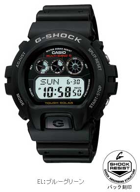 CASIO カシオ Gショック 6900シリーズ GW-6900-1JF ソーラー充電