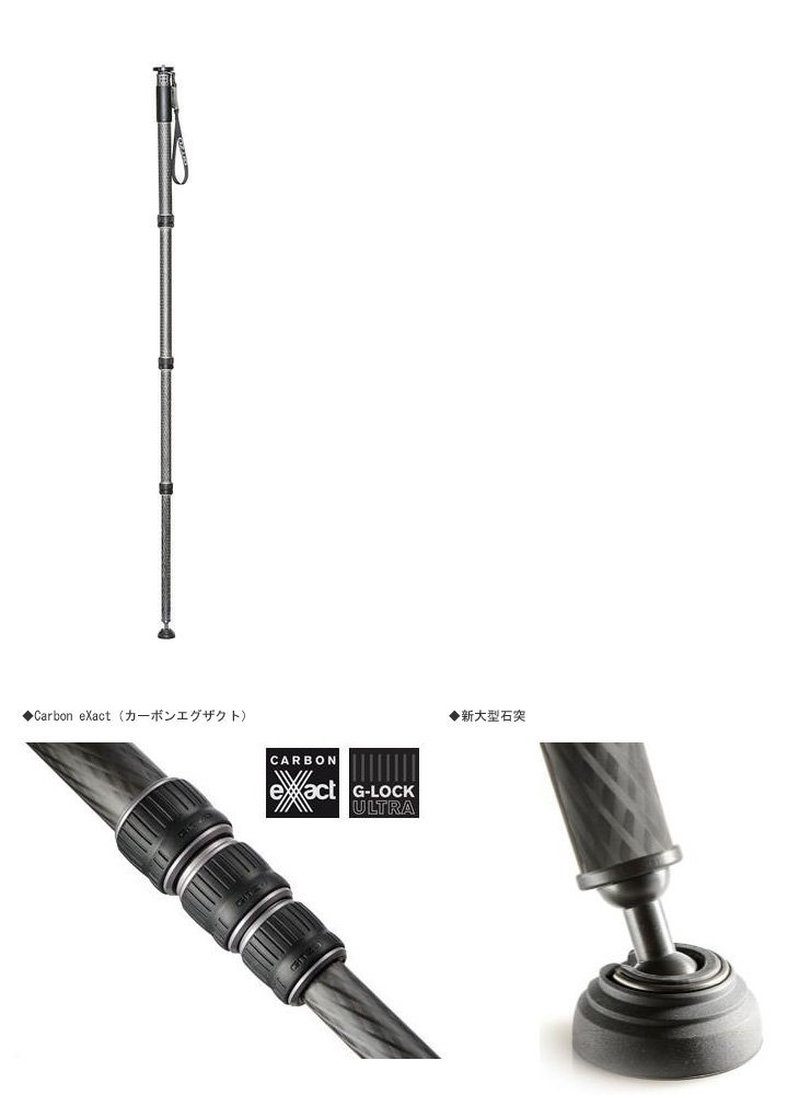 Gitzo ジッツオ GM4542 カーボン一脚4型4段 : NEXT! - 通販 - Yahoo