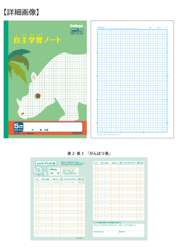 日本ノート 数量限定 カレッジアニマル学習帳 自主学習ノート