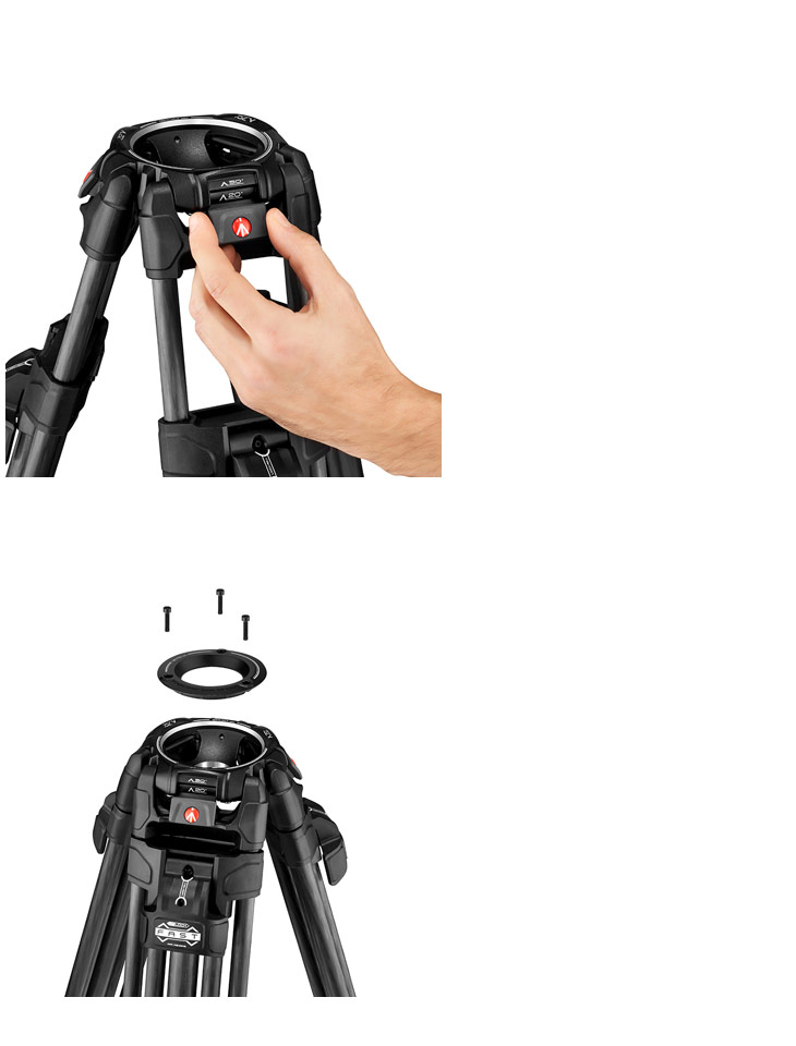 Manfrotto マンフロット MVTTWINFC 645 FAST ツインビデオ三脚