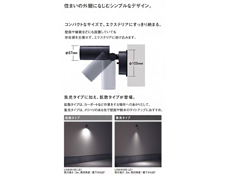 Panasonic（パナソニック） LGW40196 LE1 壁直付型 LED（昼白色