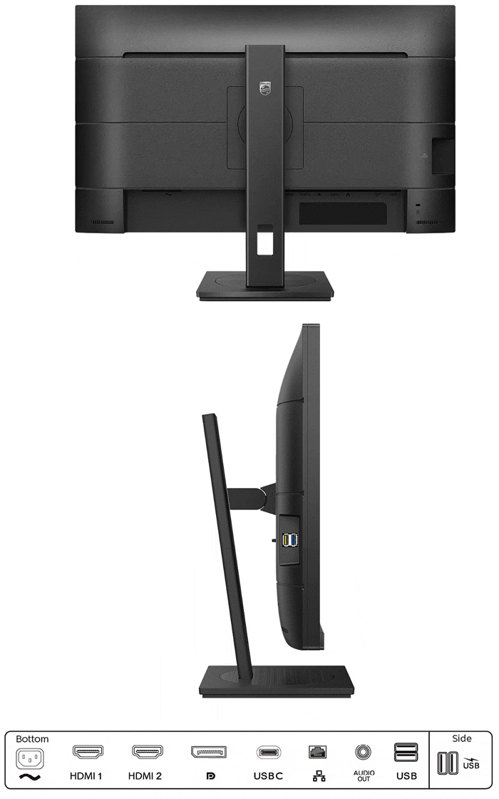 PHILIPS フィリップス IPS 4K対応27型ワイド液晶ディスプレイ 5年保証