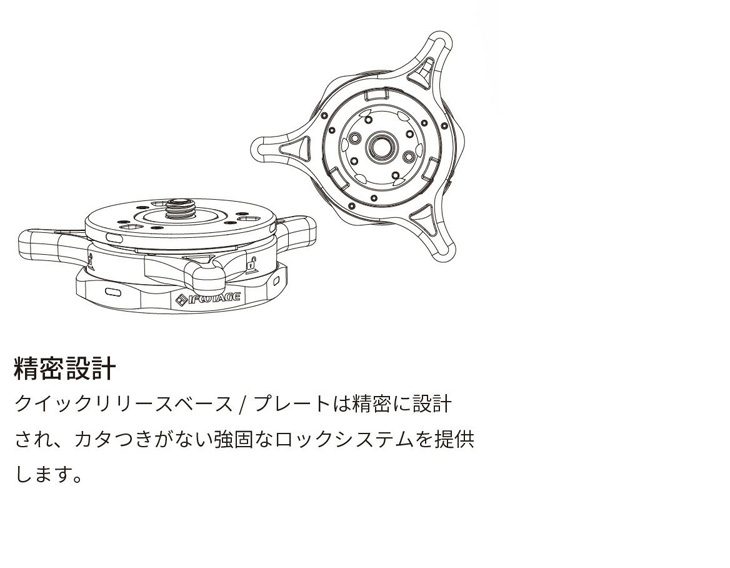 IFOOTAGE アイフッテージ Seastars Q1S セット クイックリリース