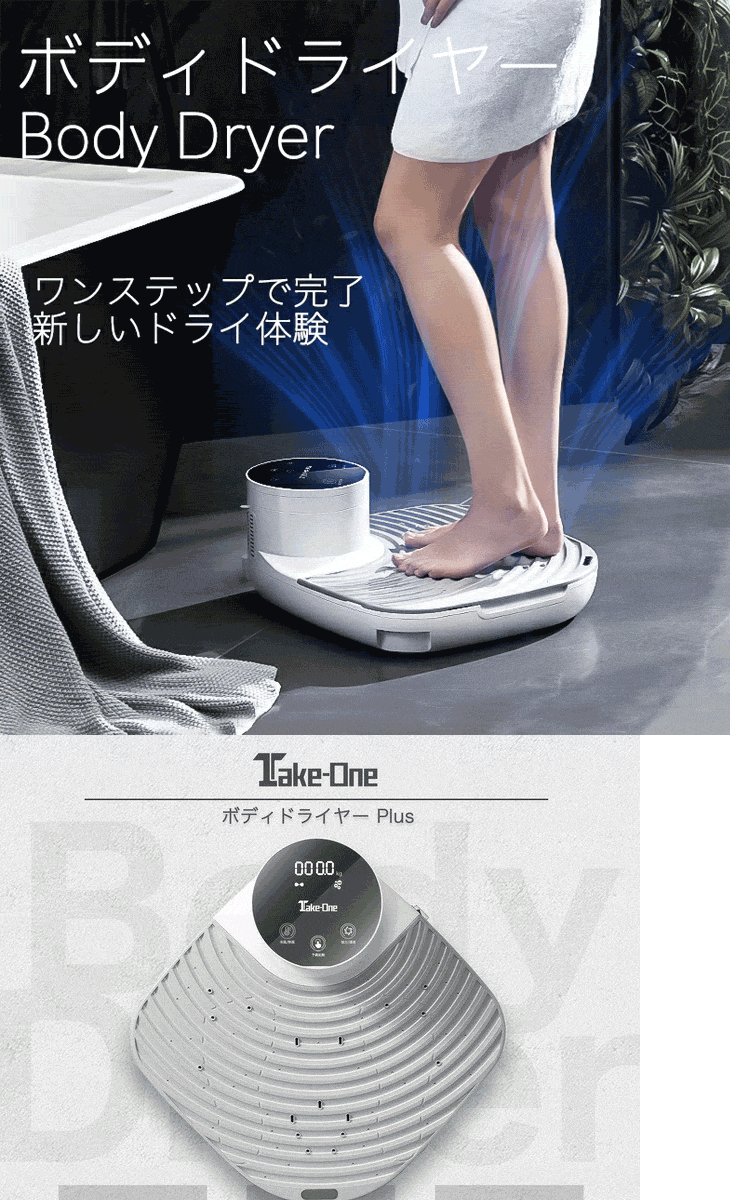 TakeOne テイクワン BodyDryePlus ボディドライヤープラス TBD01
