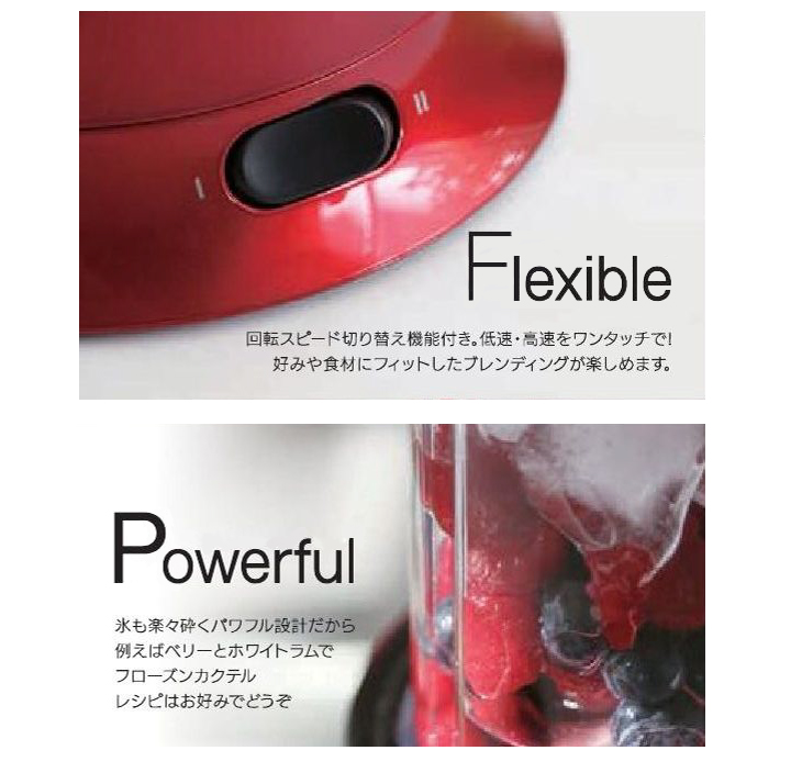 YAMAMOTO 山本電気 YE-BL18B-WH パワーミックス ブレンダー