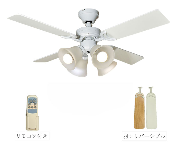 東京メタル 【LED】シーリングファンライト TDC42001WHRCLD