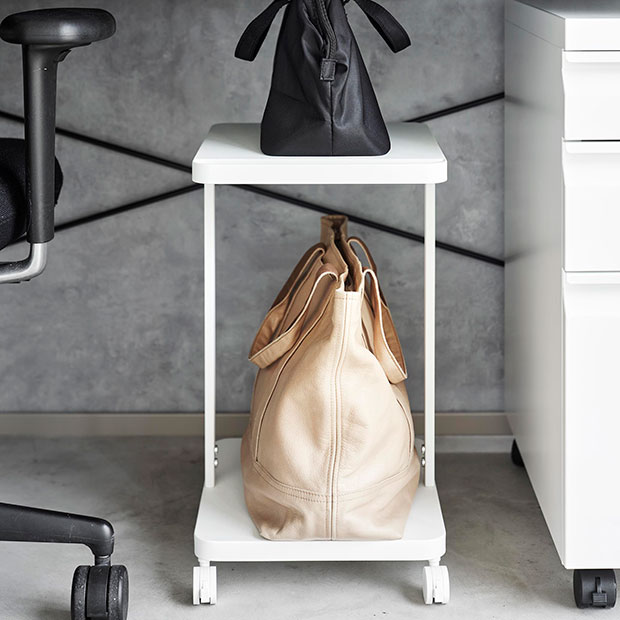 YAMAZAKI 山崎実業 ランドセル収納ラック タワー キャスター付き 2段