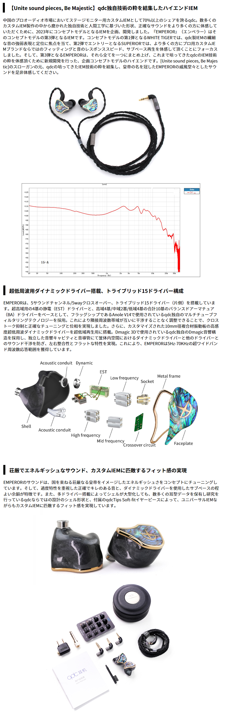 qdc キューディーシー QDC-EMPEROR-S EMPEROR （エンペラー