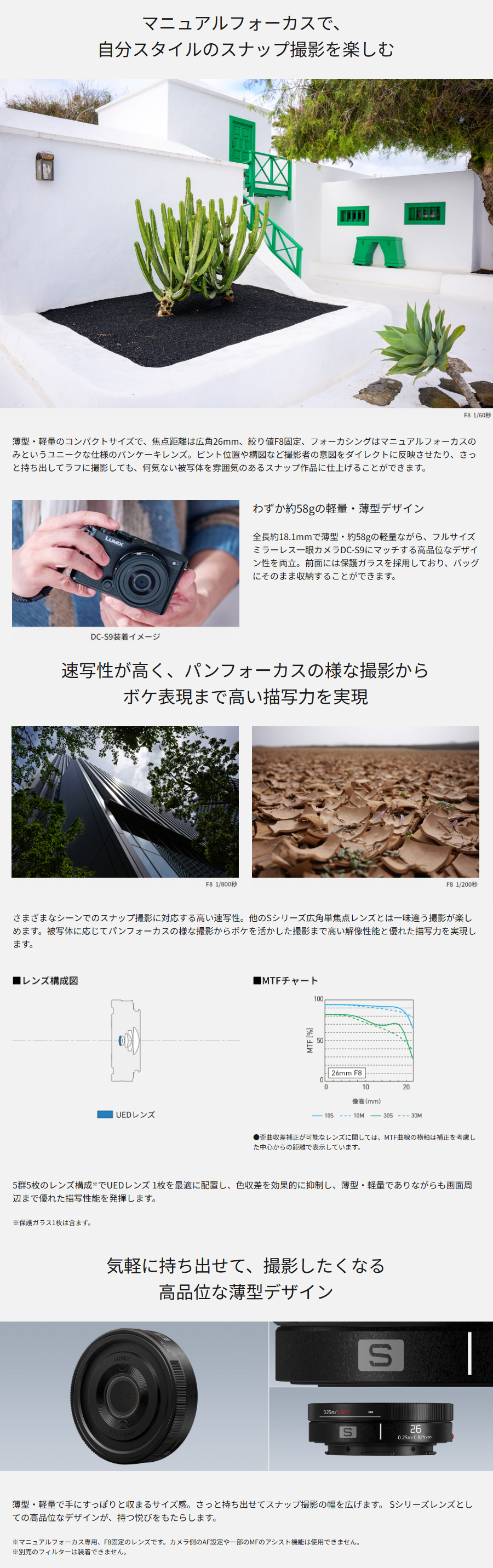 Panasonic パナソニック S-R26 Lマウントシステム用交換レンズ LUMIX S