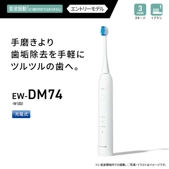 Panasonic（パナソニック） EW-DM74-W(白) 音波振動ハブラシ ドルツ
