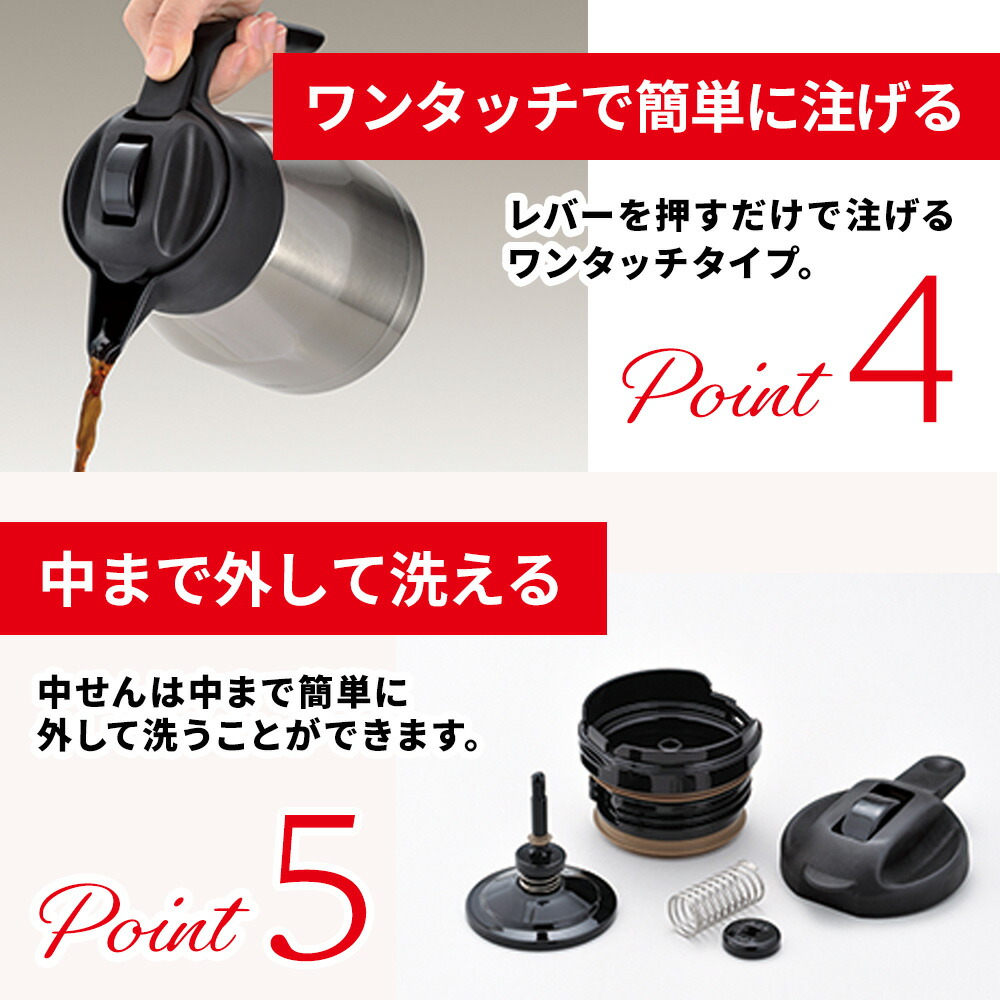 THERMOSサーモス真空断熱ポットコーヒーメーカーECK-1000