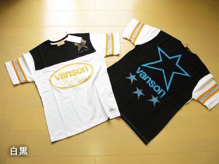 vanson バンソン メンズ 半袖Tシャツ 2デザイン サイズM〜XL P976- おしゃれ 半袖 ブランド ロゴ｜musashiya｜02