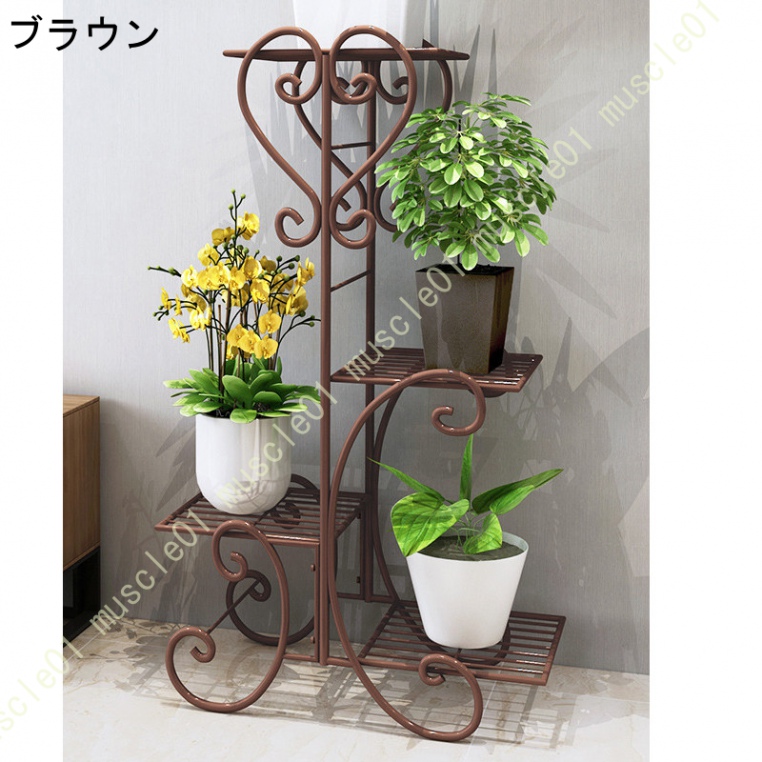 花台 アイアン フラワースタンド : おしゃれ 屋外 プランタースタンド 