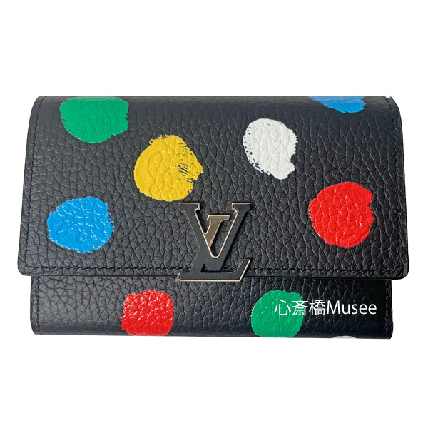 【限定コラボ】ルイヴィトン カプシーヌ ホワイト 草間彌生 長財布 マルチカラー LOUIS VUITTON - 【限定コラボ】ルイヴィトン カプシーヌ ホワイト