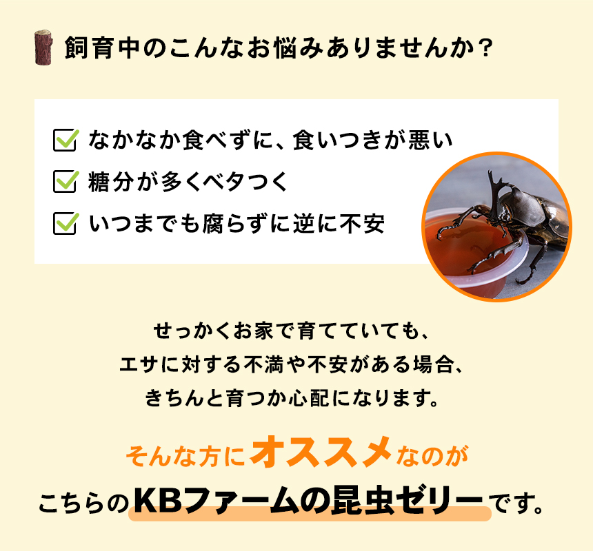 むしや本舗 食いつき抜群！ プロゼリー（KBファーム社製）純国産 昆虫