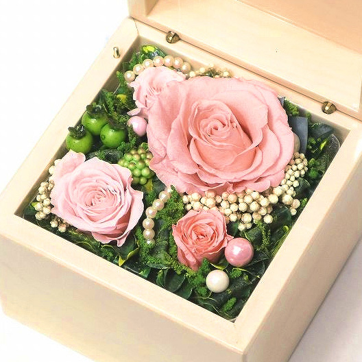 オルゴール プレゼント 好きな曲を選べる サプライズBOX(L)アイボリー