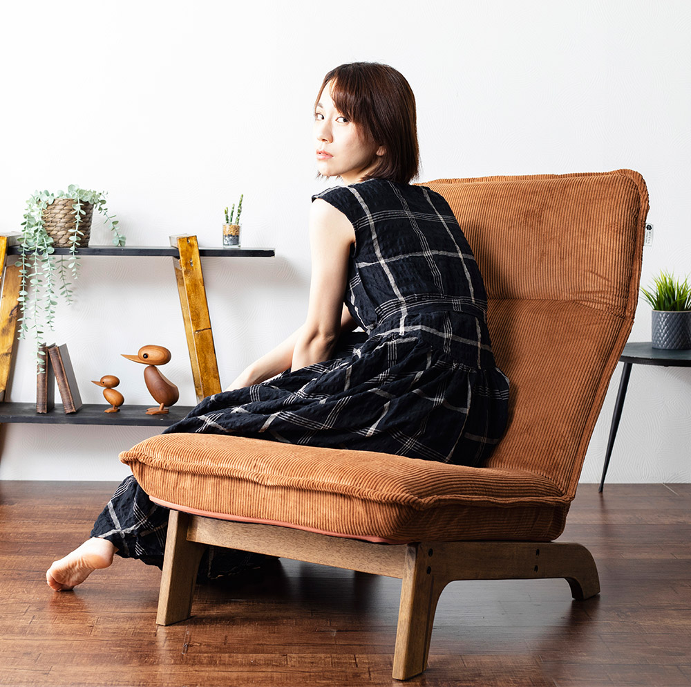 リクライニングソファ Attitude [Roi] 1 Seater コーデュロイ ポケット