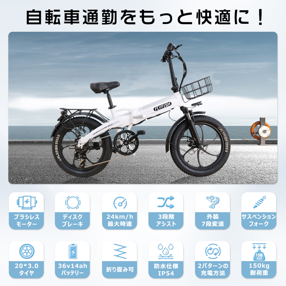 公道走行可能】型式認定 20インチ 電動アシスト自転車 折畳み