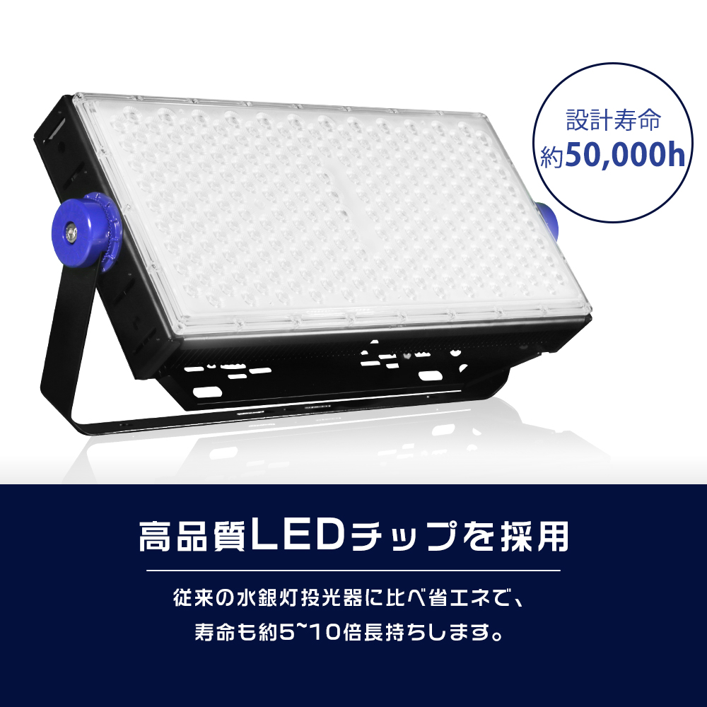 超爆光】LED 投光器 屋外 防水 400W 80000LM 100v 200v対応 高輝度LED