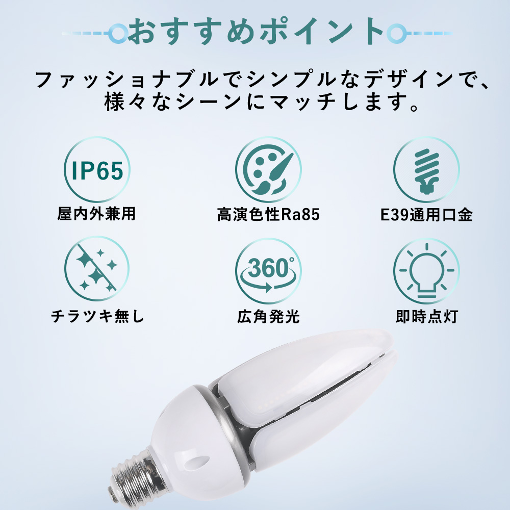 水銀灯 廃止 対応 LEDコーンライト 600W→60W 電気代1/3 工場倉庫向け