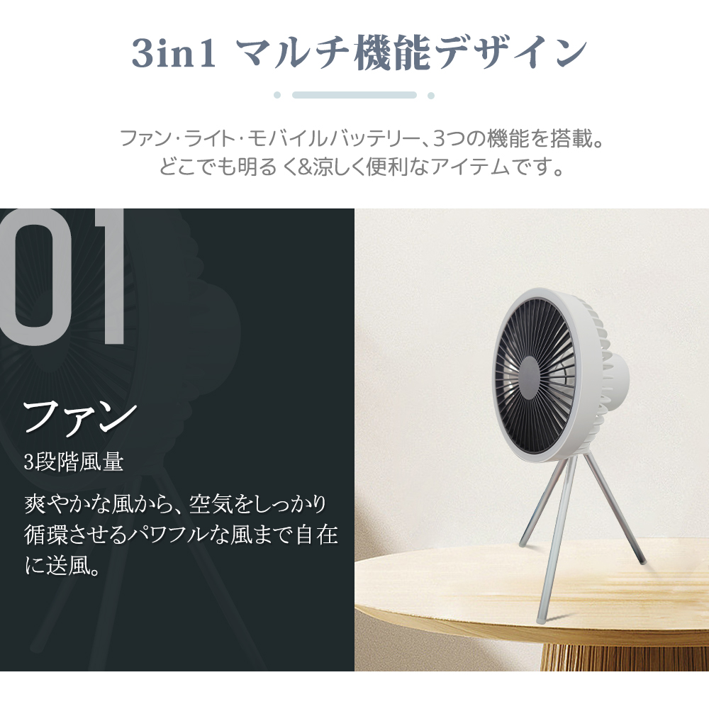 卓上扇風機 扇風機 DCモーター 強力 10000mAh 静音 デスクファン 携帯