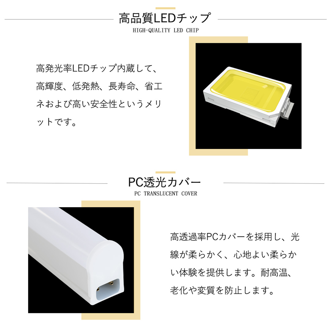 4倍ポイント！ LED蛍光灯 40W形 20w直管 器具一体型 蛍光灯器具セット