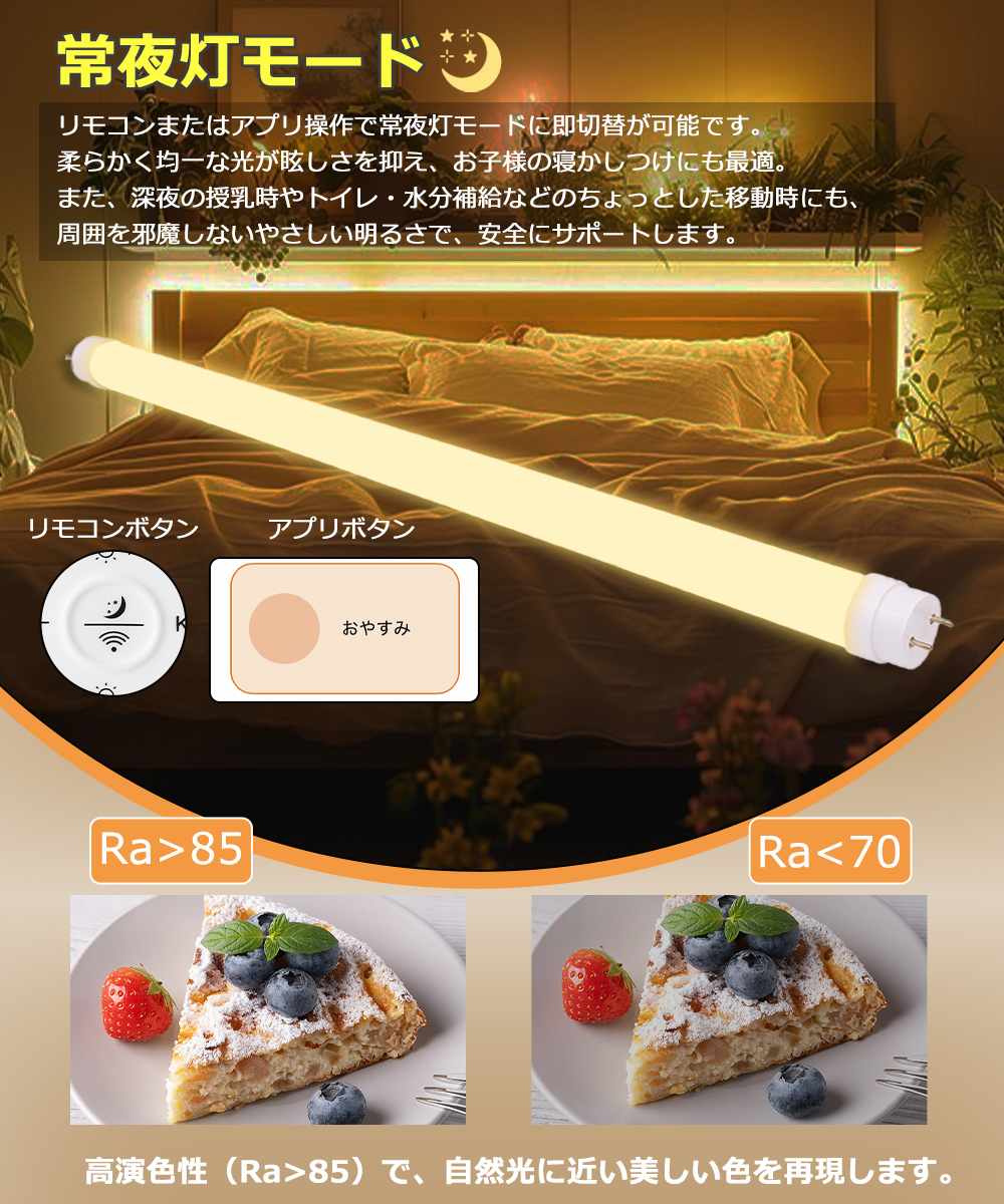 4本入り LED蛍光灯 40w型 直管 120CM グロー式工事不要 20W 4000lm 高