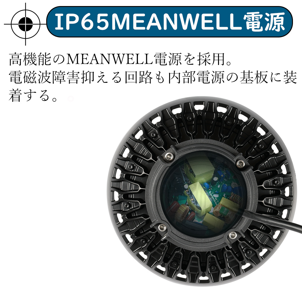 UFO型LED投光器 屋外 防水 IP65 LED高天井照明 防塵投光器 天井用防水