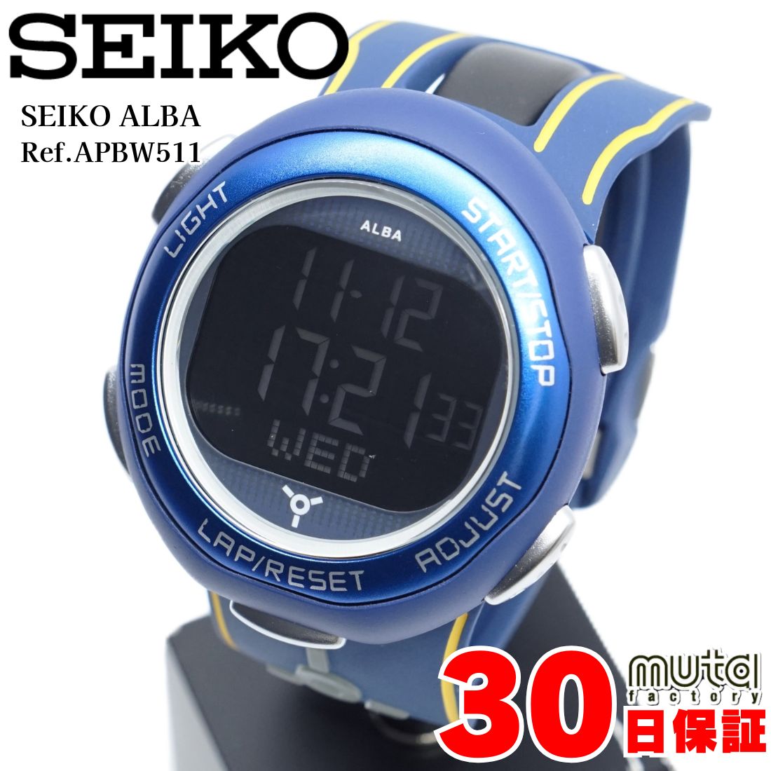 ALBA（SEIKO） セイコーアルバ YOJI BIOMEHANIKAコラボ ブルー メンズ