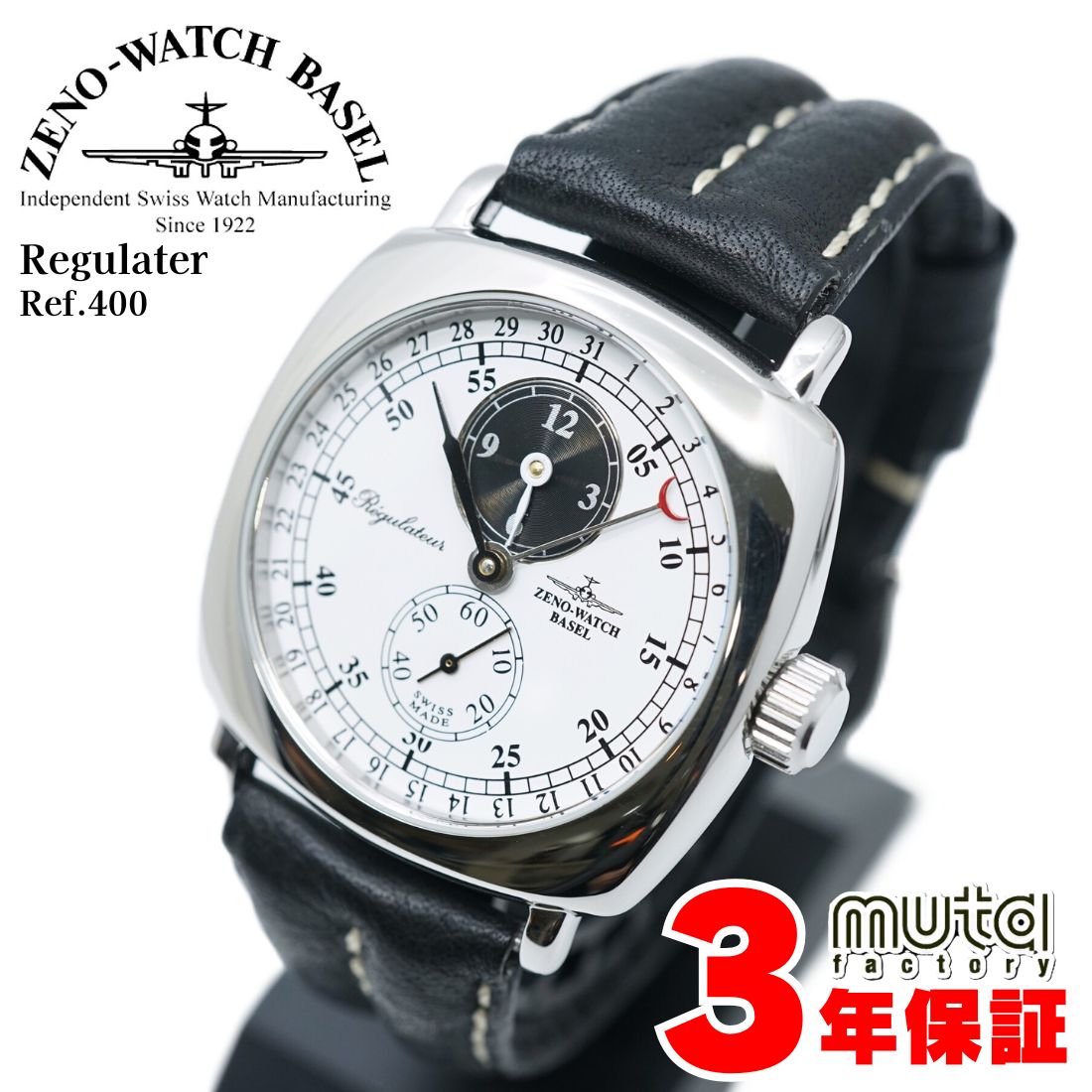 ZENO watch ゼノ　自動巻き時計 ZENO-WATCH（ゼノウォッチ） レギュレーター メンズ Ref.400WH 手巻き