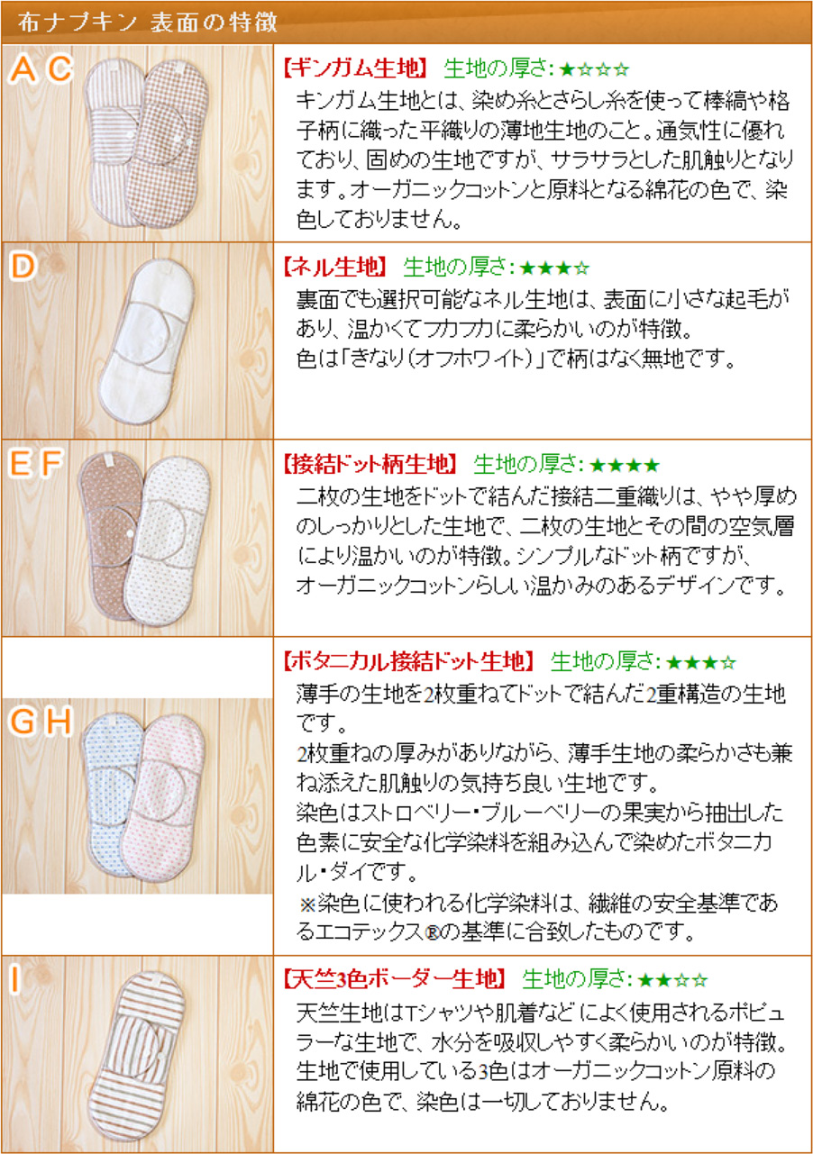 布ナプキン オーガニックコットン ホルダータイプ お得4枚セット