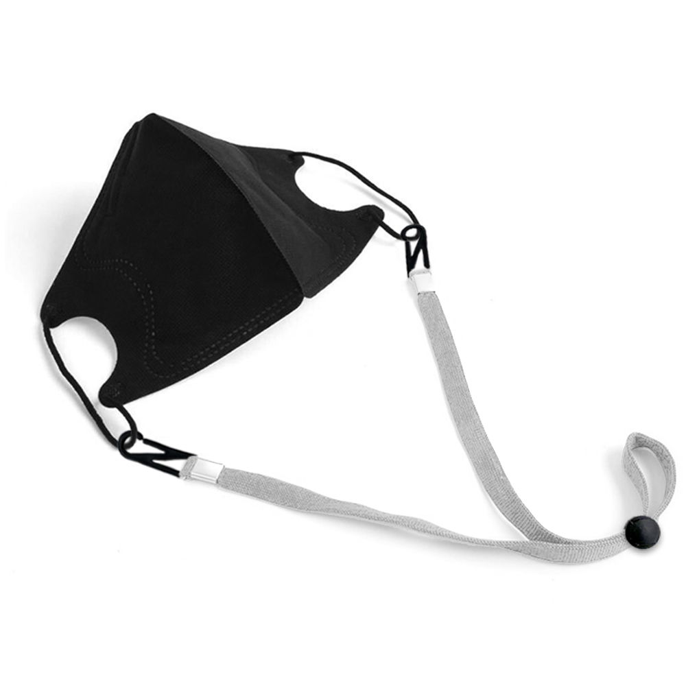 グレー 立体型マスク 調整可能ストラップ グレー 立体型マスク 調整可能ストラップ 2個セット マスク ストラップ