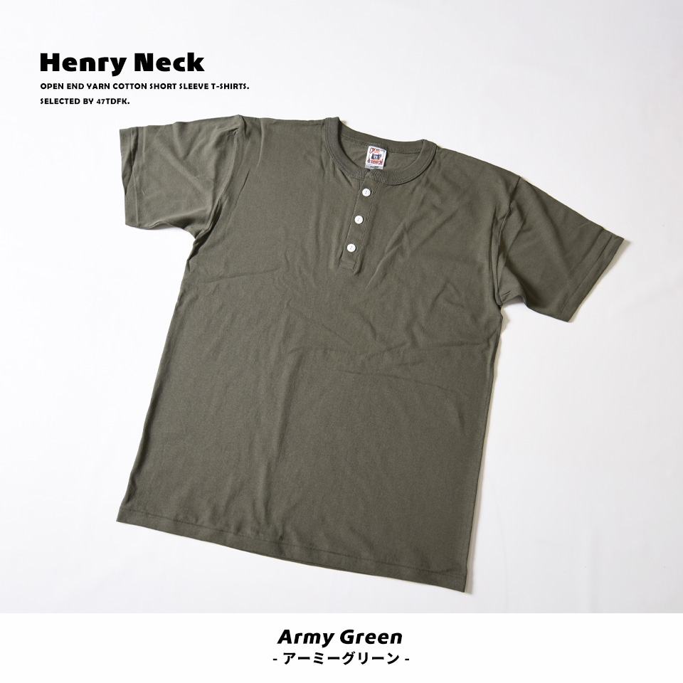ヘンリーネックtシャツ
