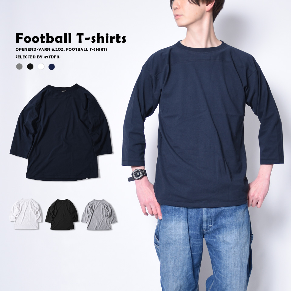 フットボールtシャツ フットボール tシャツ 7分袖tシャツ ベースボール tシャツ メンズ 無地 七分袖 7分袖 7部袖 ロングtシャツ｜muziichiba｜05