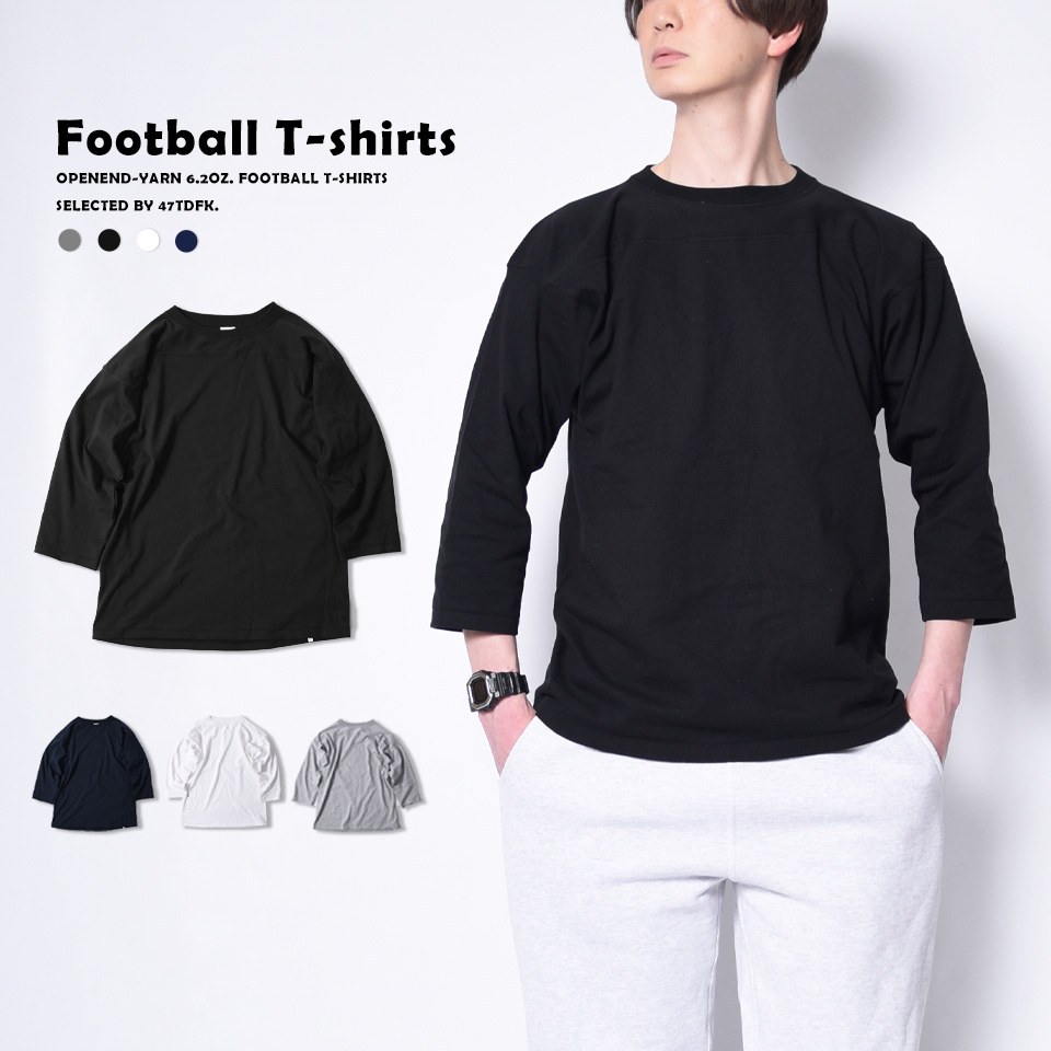 フットボールtシャツ フットボール tシャツ 7分袖tシャツ ベースボール tシャツ メンズ 無地 七分袖 7分袖 7部袖 ロングtシャツ｜muziichiba｜03
