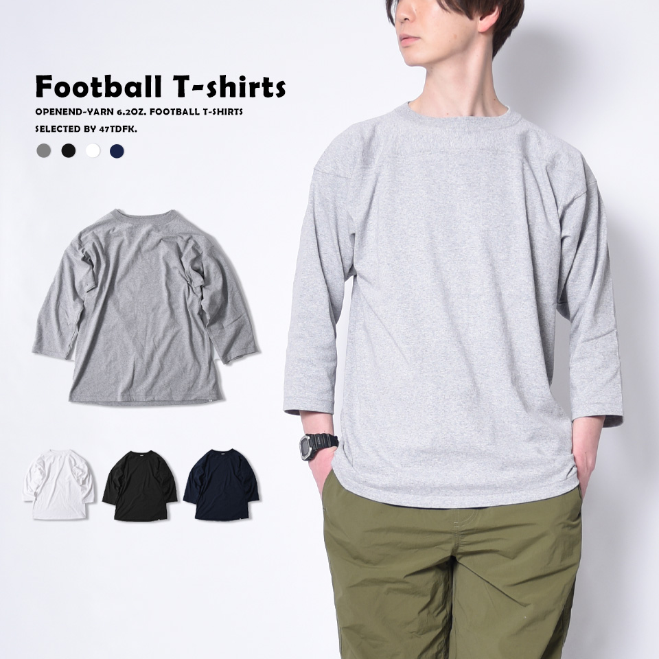 フットボールtシャツ フットボール tシャツ 7分袖tシャツ ベースボール tシャツ メンズ 無地 七分袖 7分袖 7部袖 ロングtシャツ｜muziichiba｜04