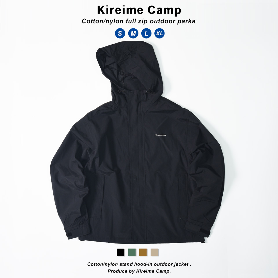 Kireime Camp アウトドア パーカー メンズ ジャケット  万能 フルジップ メンズ ブル...